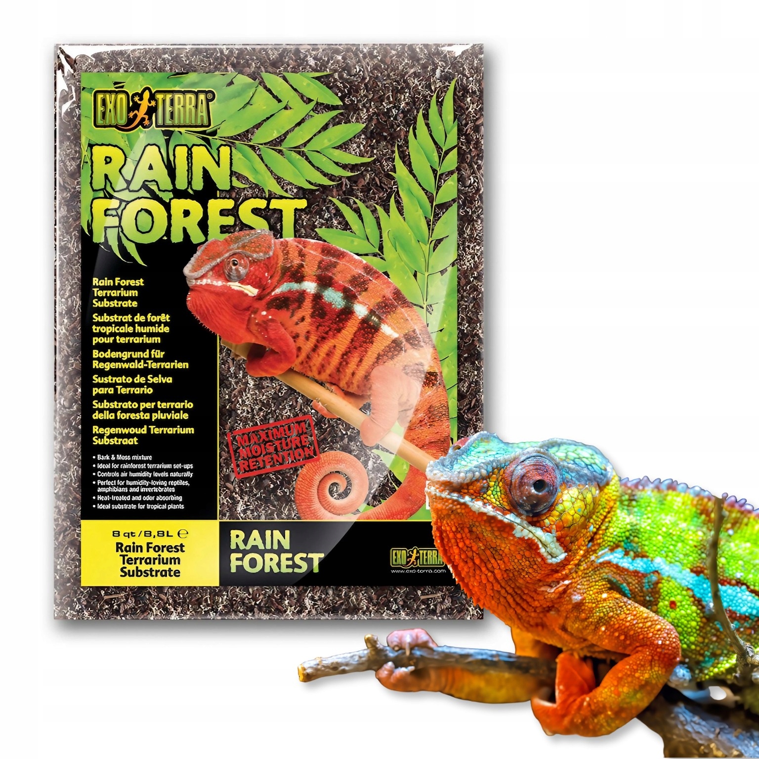 Levně Exo Terra Rain Forest kůra a mech rašelinový 8,8 L EX-1176 do terária