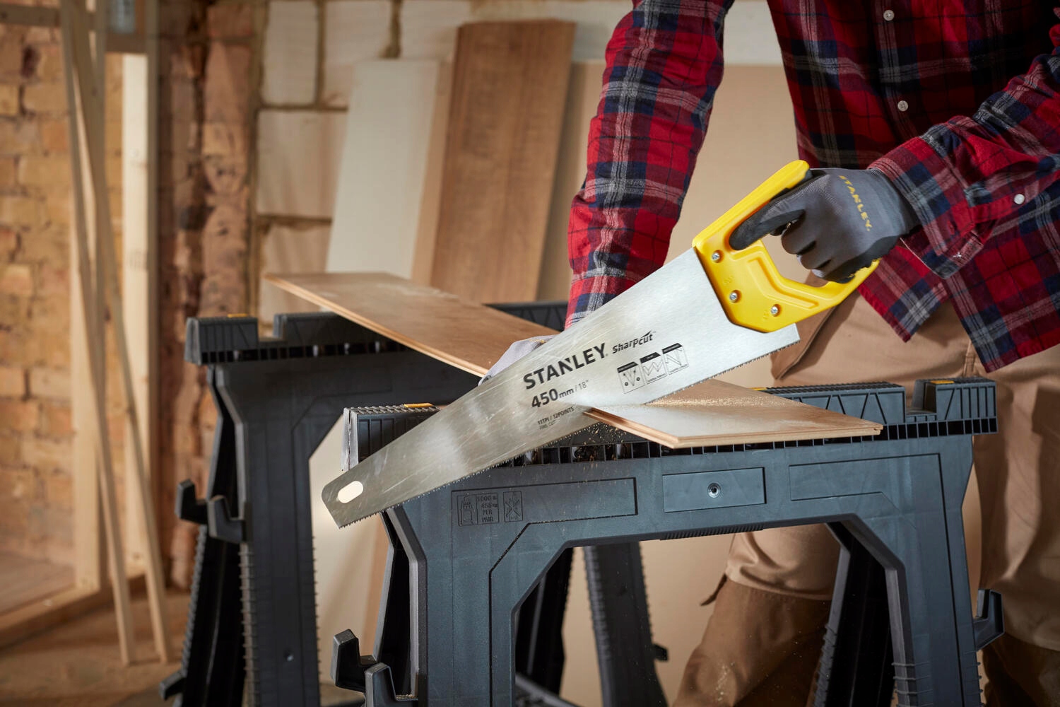 STANLEY Piła płatnica ręczna 450mm 11z/cal 20370-1 Długość ostrza 450 mm