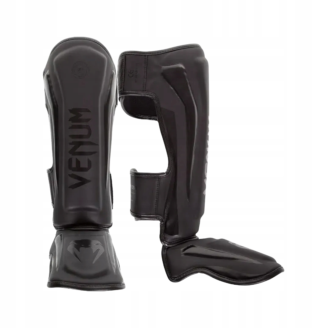ochraniacze piszczeli i stopy venum elite XL Czarny Mat