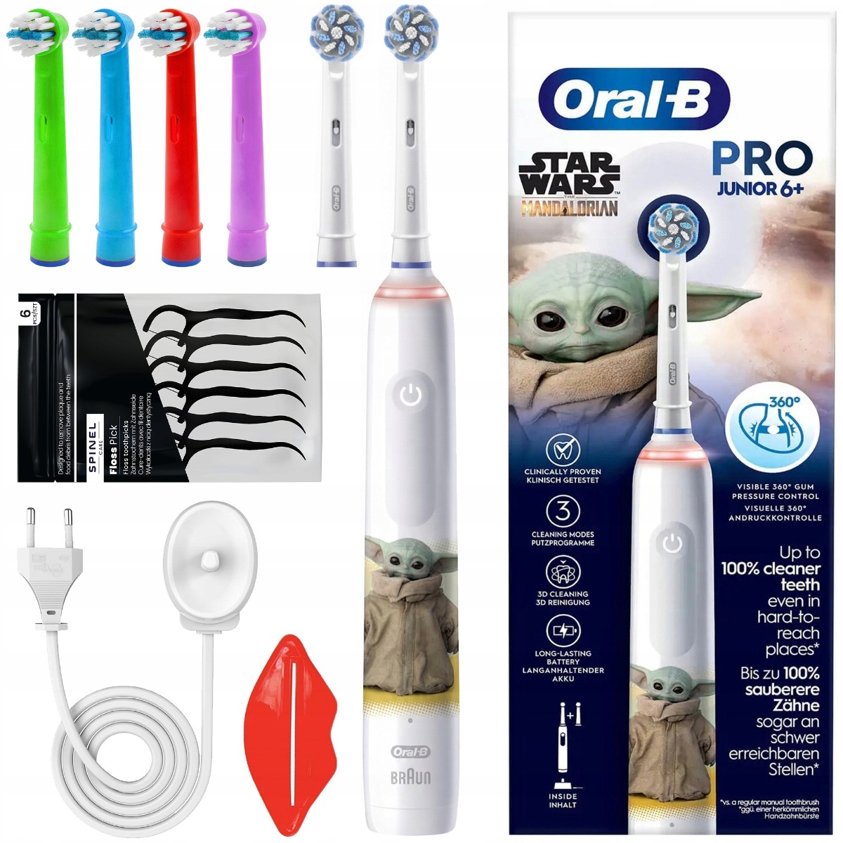 Szczoteczka Elektryczna Dla Dzieci Oral-b Junior Pro Star Wars Zestaw