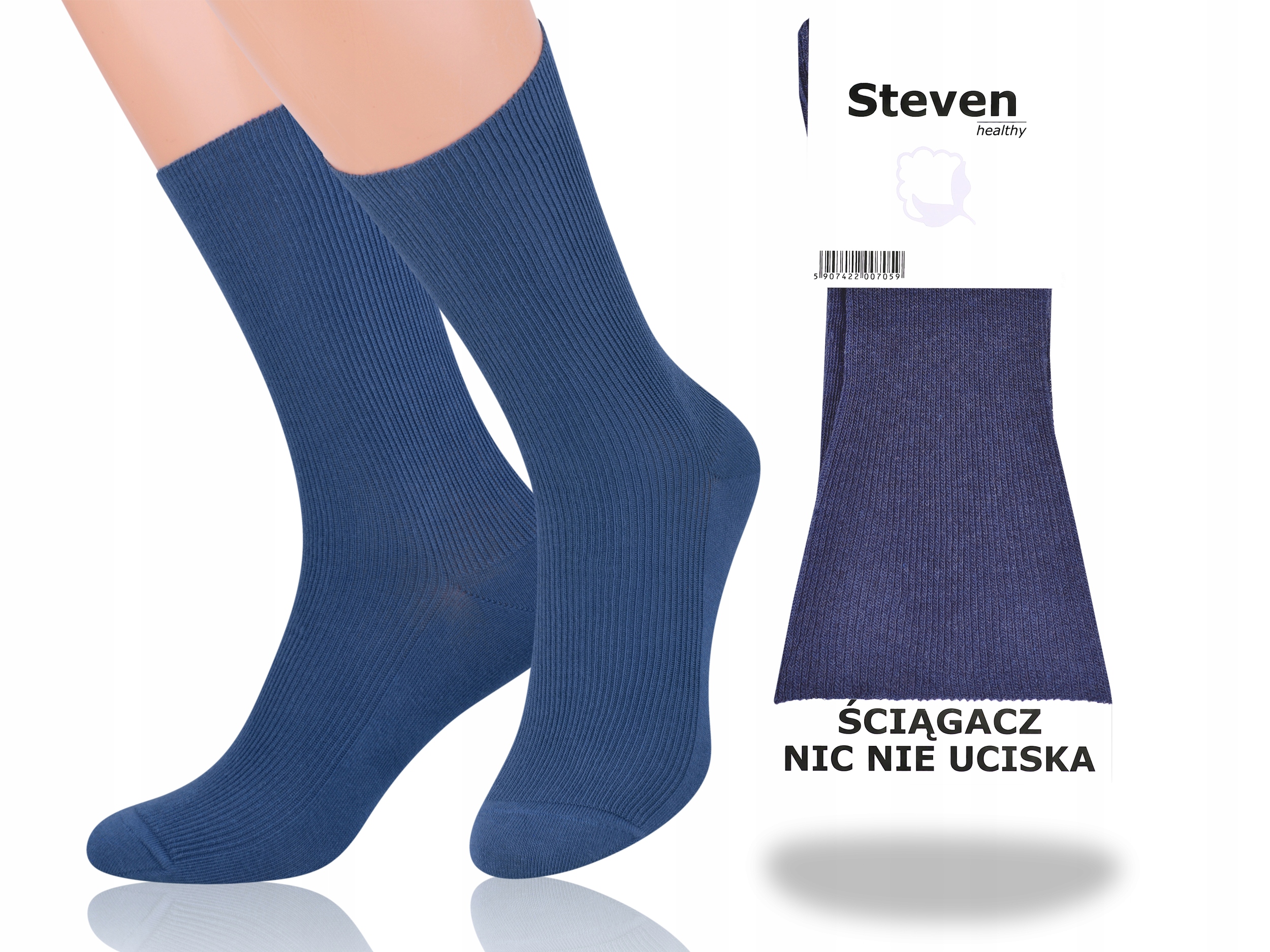 

Steven 018 Skarpety Bezuciskowe Jeans 39-42