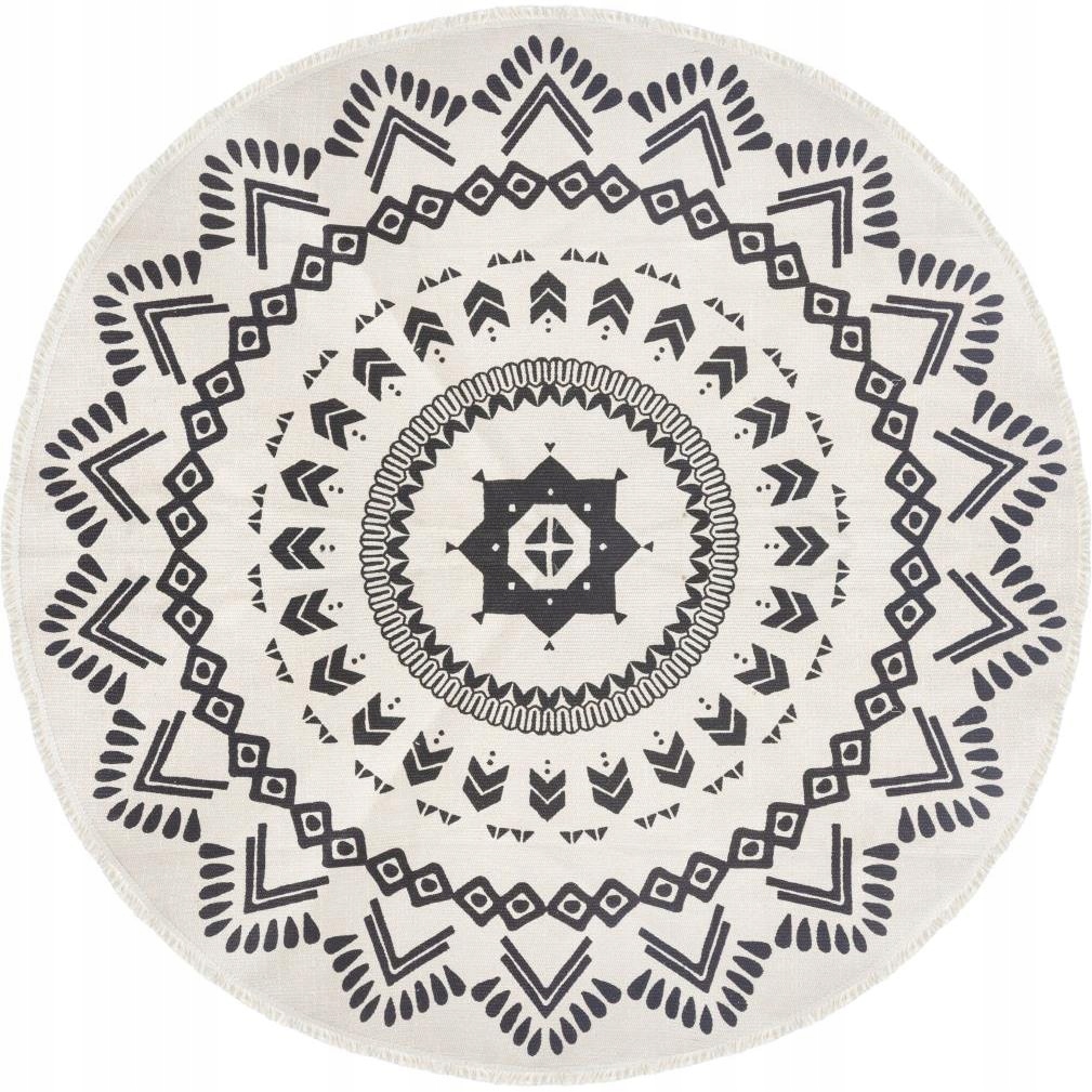 

Dywan okrągły mandala Etno boho scandi 120cm