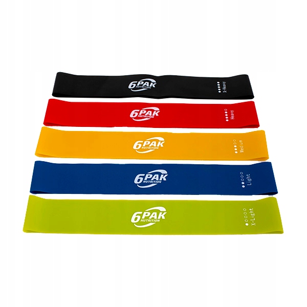 

6PAK Zestaw Taśm Do Ćwiczeń Resistance Bands Mini