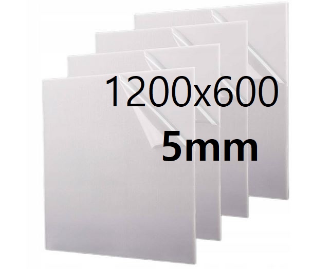 Plexi Plexa deska na míru mléčná opál 120 cm x 60 cm x 5 mm