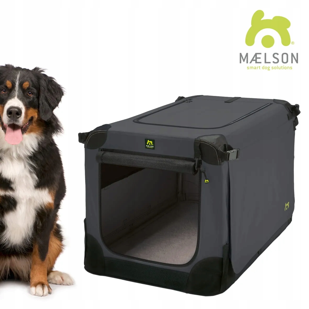 Maelson Soft Dog Kennel materiałowy transporter dla psa, antracytowy XL