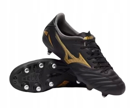 Czarno Złote Wkręty Buty Piłkarskie Mizuno Morelia Neo IV Pro Si Eu 44,5
