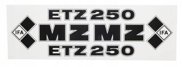 

Naklejki Mz Etz 250 org. wzór Ifa Niemcy kpl