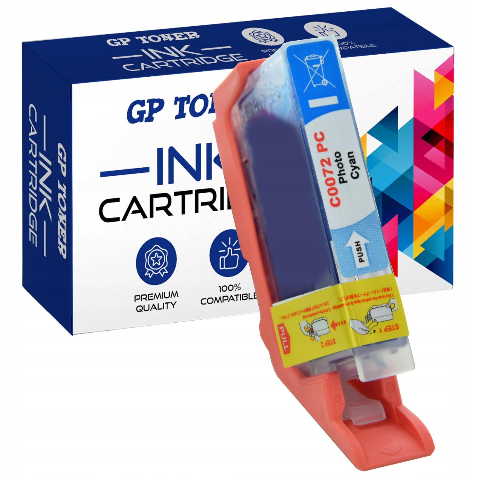 

Tusz do Canon Pixma Pro 10S Photo Cyan PGI-72PC XL