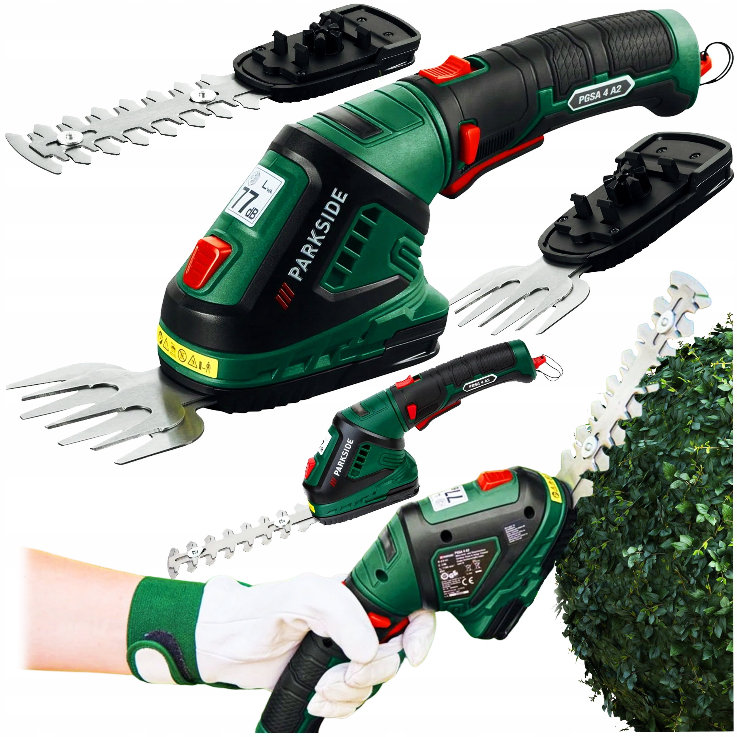 Nożyce elektryczne Akumulatorowe Do Trawy Krzewów 2w1 12 cm 4 V Parkside B3