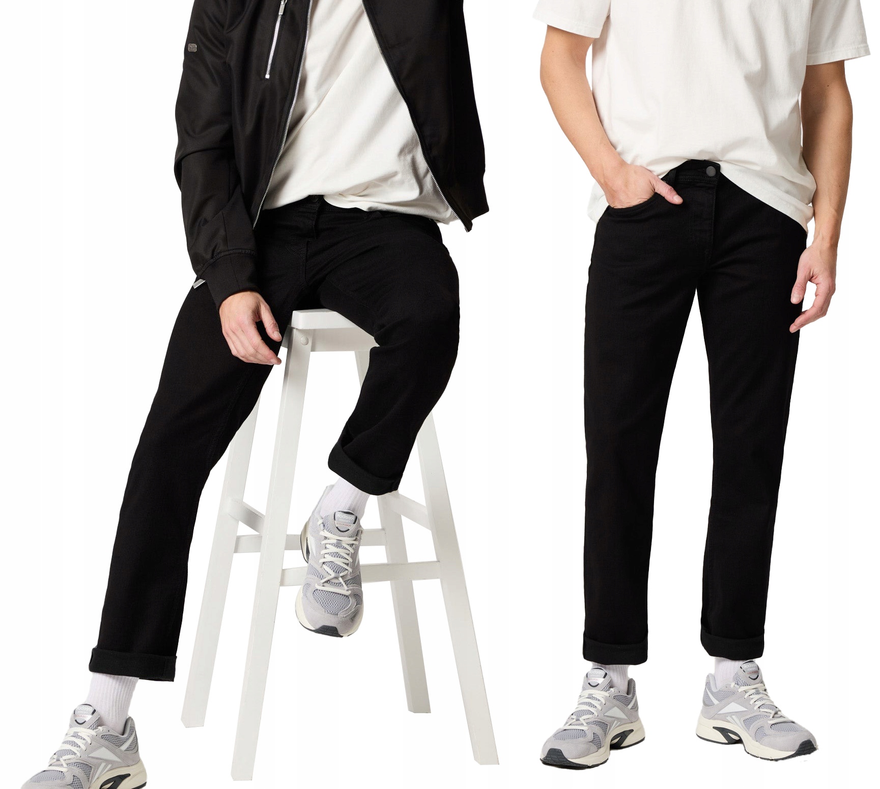 Pánské černé džíny Texas Džíny Jednoduchá nohavička Hunter 210/1 W36 L30