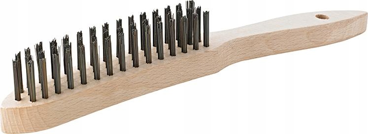 

Szczotka druciana drut stalowy 3-rzędowa Fortis