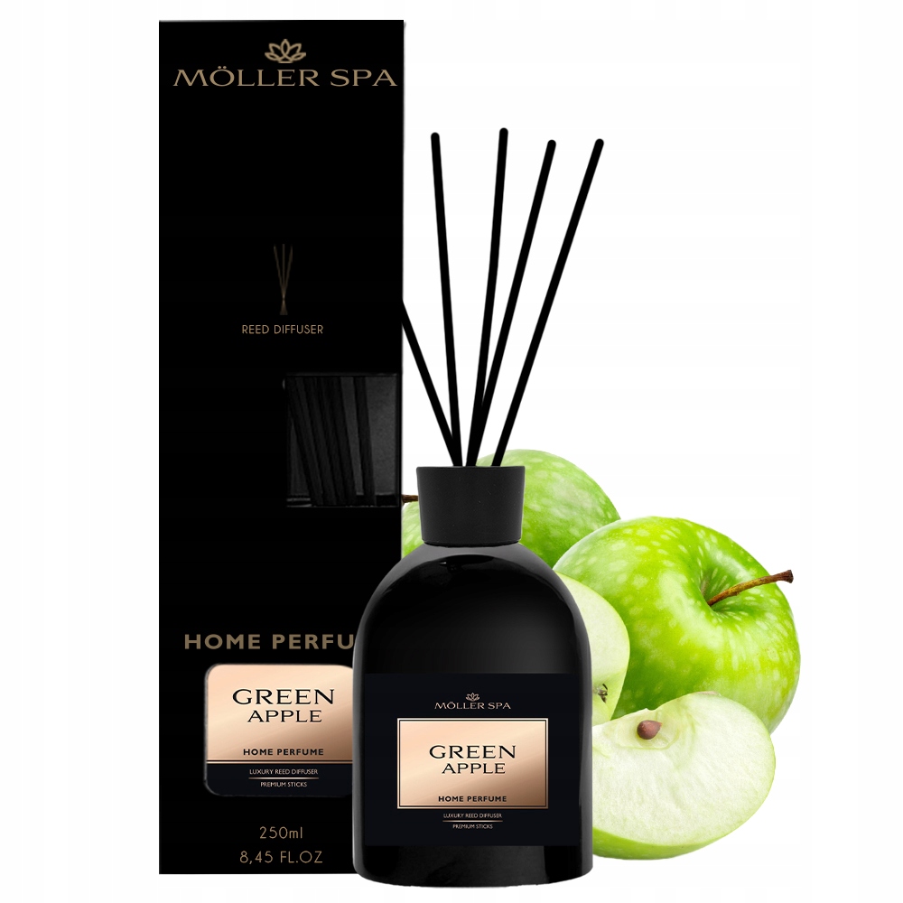 Levně Vůně Čerstvé Zelené Jablko Do Domácnosti Tyčinky Osvěžovač 250 ml Velký