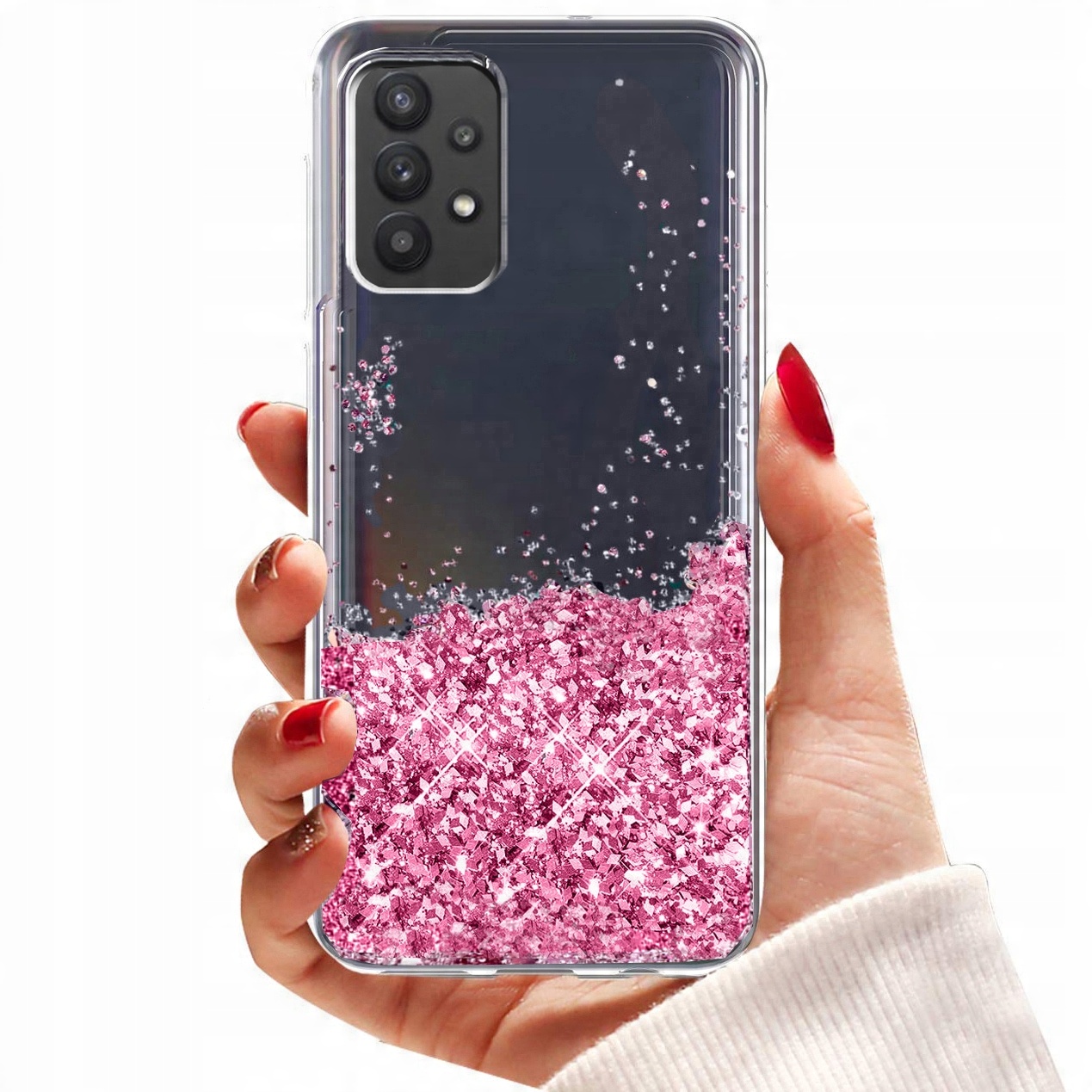

Etui do Samsung Galaxy A72 Brokat Liquid Szkło