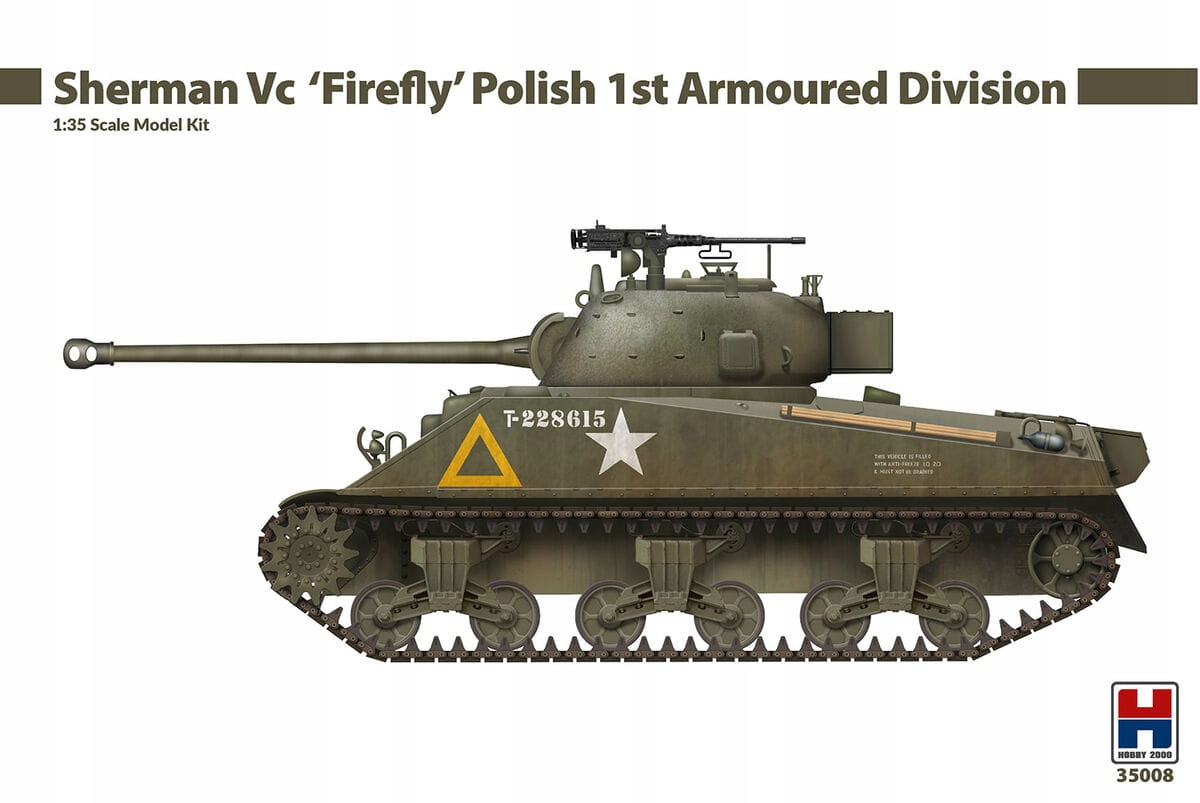 Sherman Vc Firefly Polská 1. obrněná divize 1:35 Hobby 2000 35008