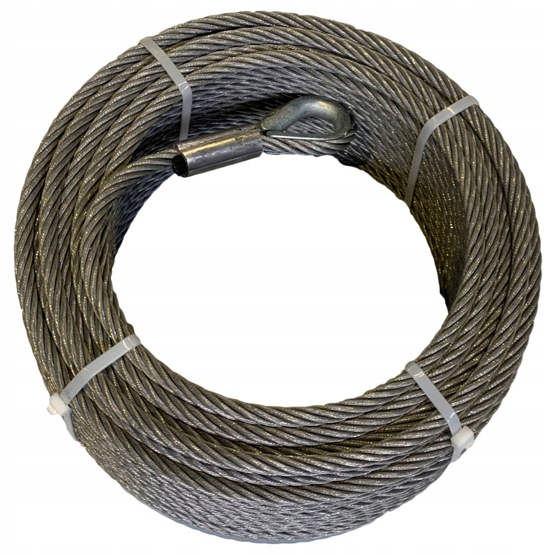 

lina stalowa z kauszą 10mm x 30m 7,1t 6x36