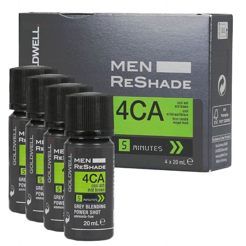 Goldwell Men Reshade 4CA Odsiwiacz dla mężczyzn Zestaw 4 x 20ml