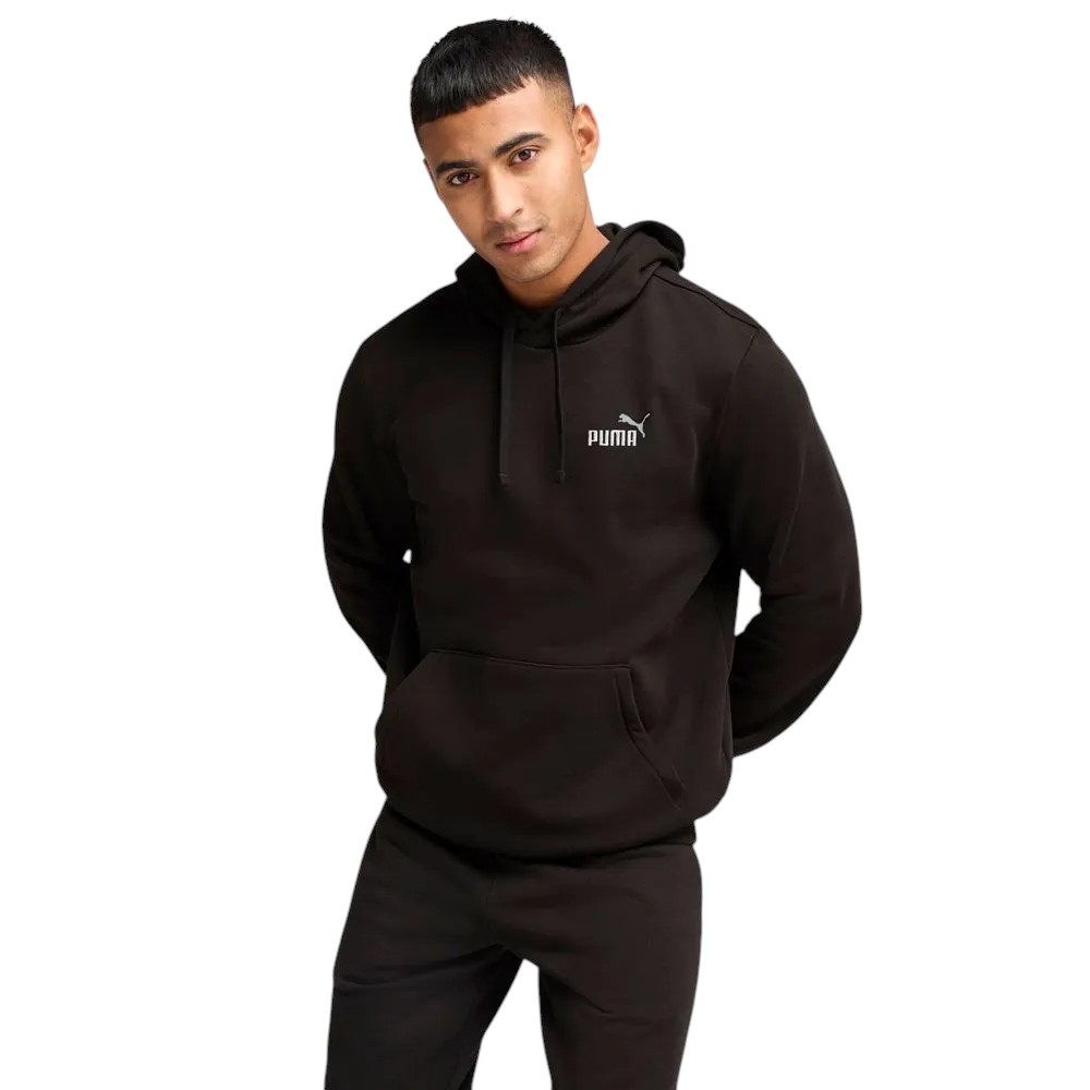 Puma Pánská Mikina S Kapucí Ess 2 Color Small NO.1 Logo Hoodie Černá vel. L