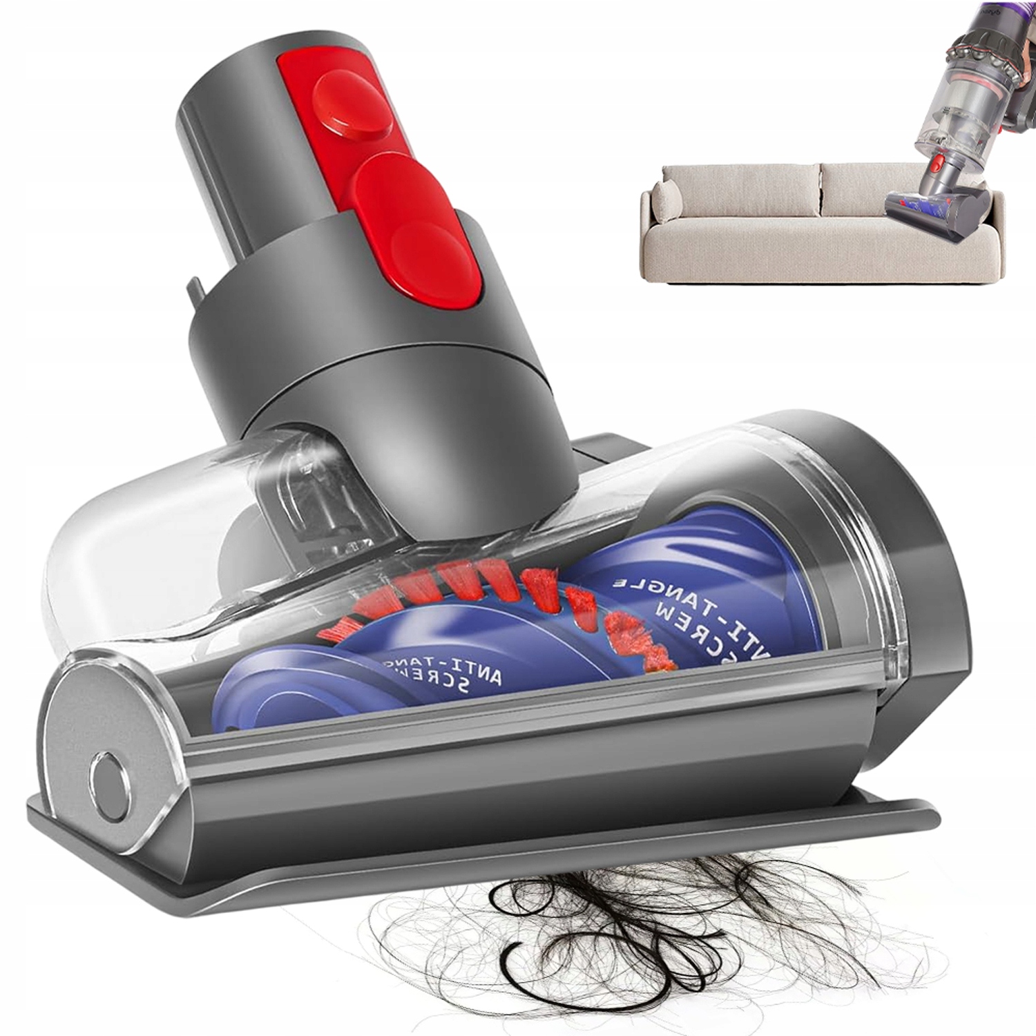 Kartáč Pro Vysavač V15 V11 V10 V8 V7 Turbokartáč Načechraný