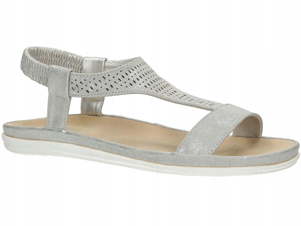 

Sandały Buty Ażurowe Płaskie Z Gumką Lekkie New 37
