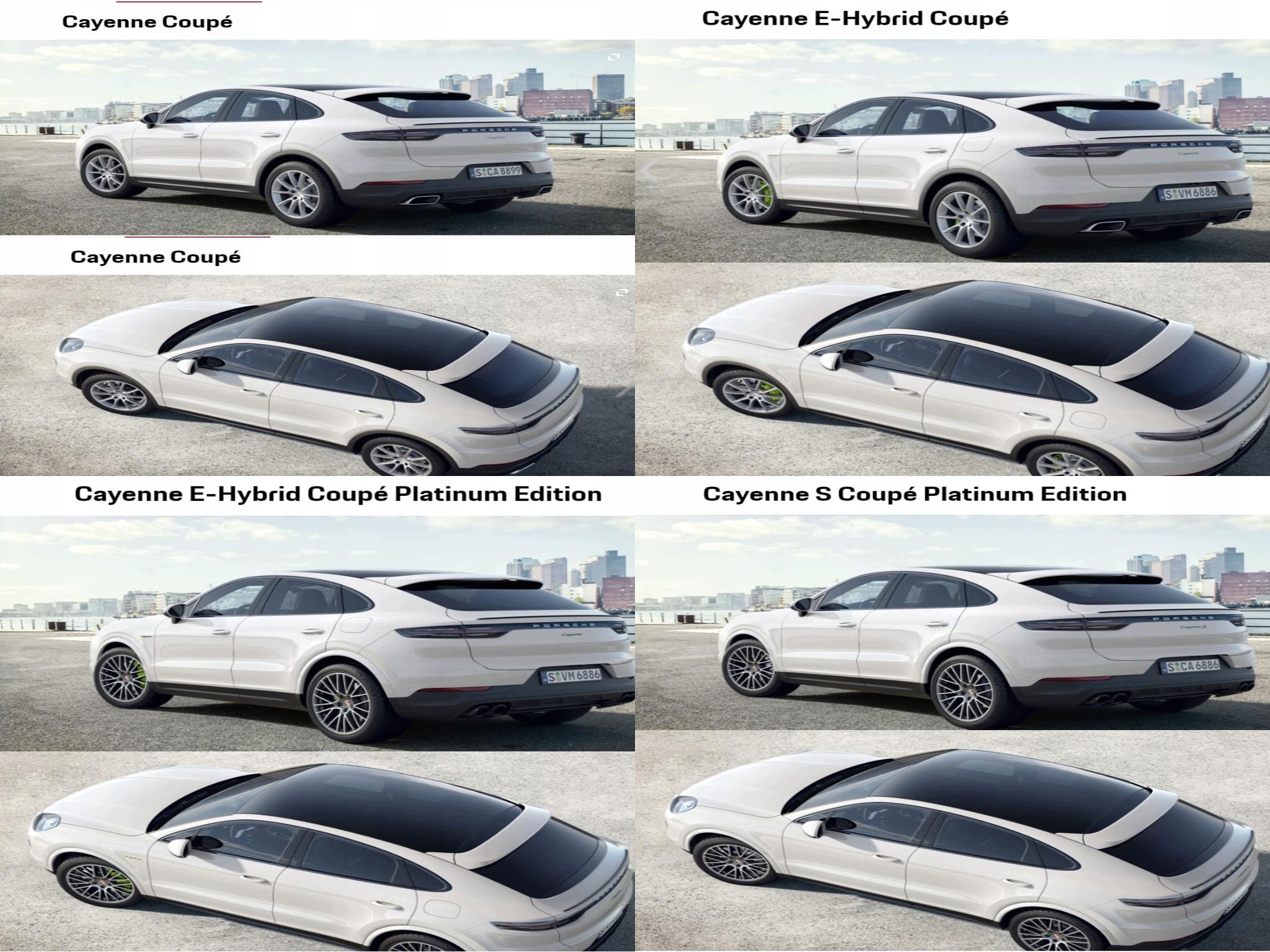 PORSCHE CAYENNE 9Y3 COUPE 18- trunk door SPOILER LOTKA