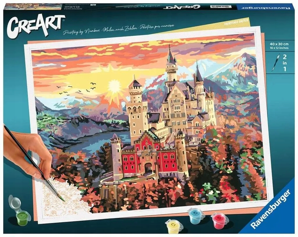 CreArt Kouzelný hrad Malování Podle Čísel Ravensburger 20278