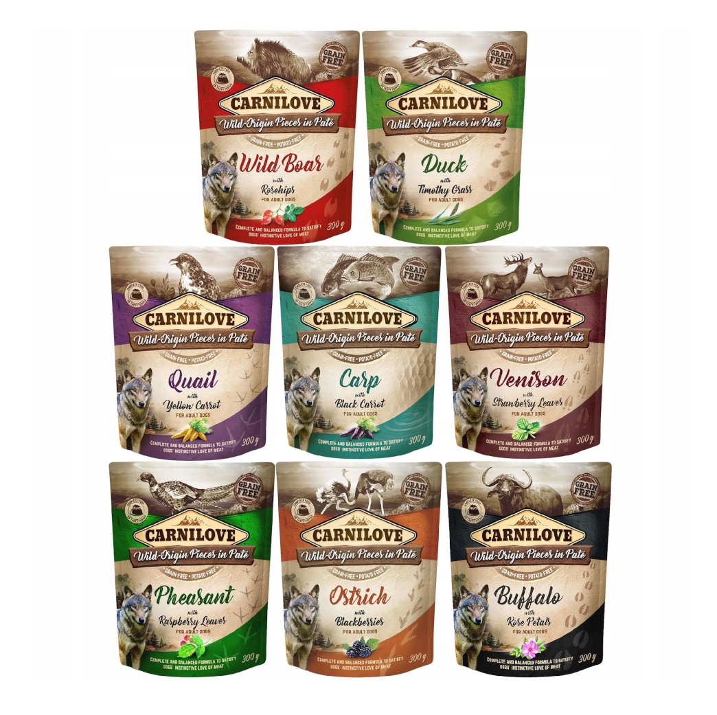 Carnilove Adult Mix smaków 6x300g Pakiet mieszany bezzbożowa