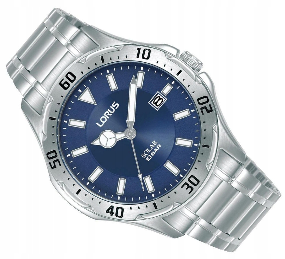 Pánské Vodotěsné Sportovní Hodinky Lorus Solární RX397AX9, Solární Baterie