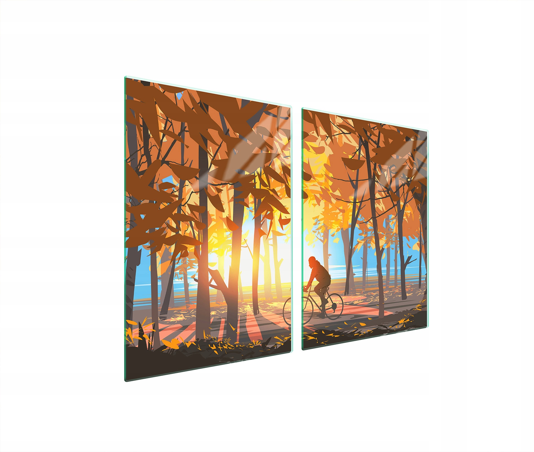 Skleněná Ochranná Deska Do Kuchyně 2x45x52 Les Tvrzené Sklo