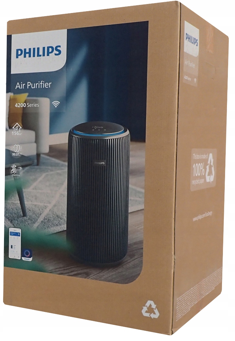 Čistička vzduchu Philips AC4221 Uhlíkový Hepa filtr Vůně WiFi 156 m²