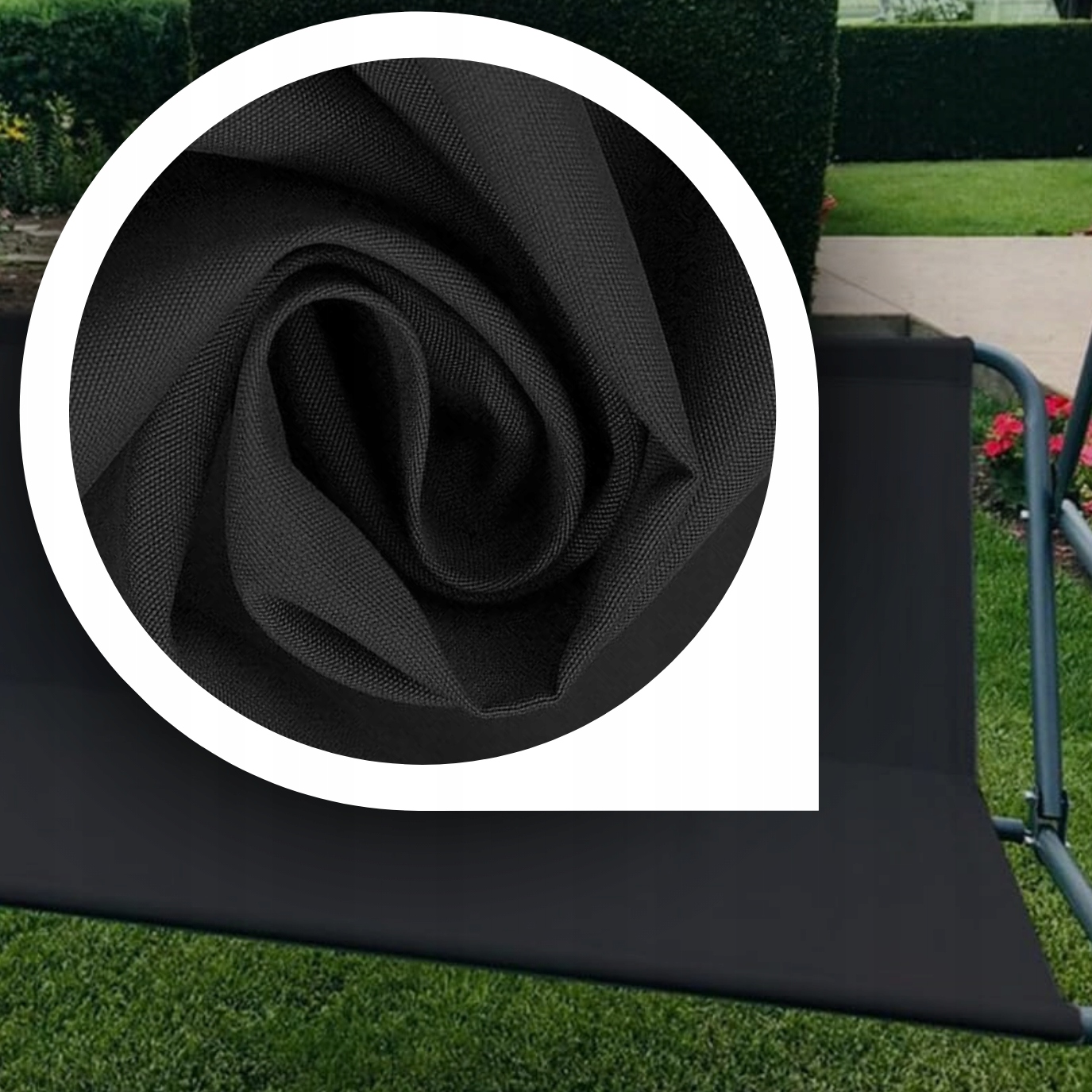 MATERIAŁ SIEDZISKA HUŚTAWKA PODKŁADKA DO HUŚTAWKI SIEDZISKO CZARNY 114CM Linia Materiały