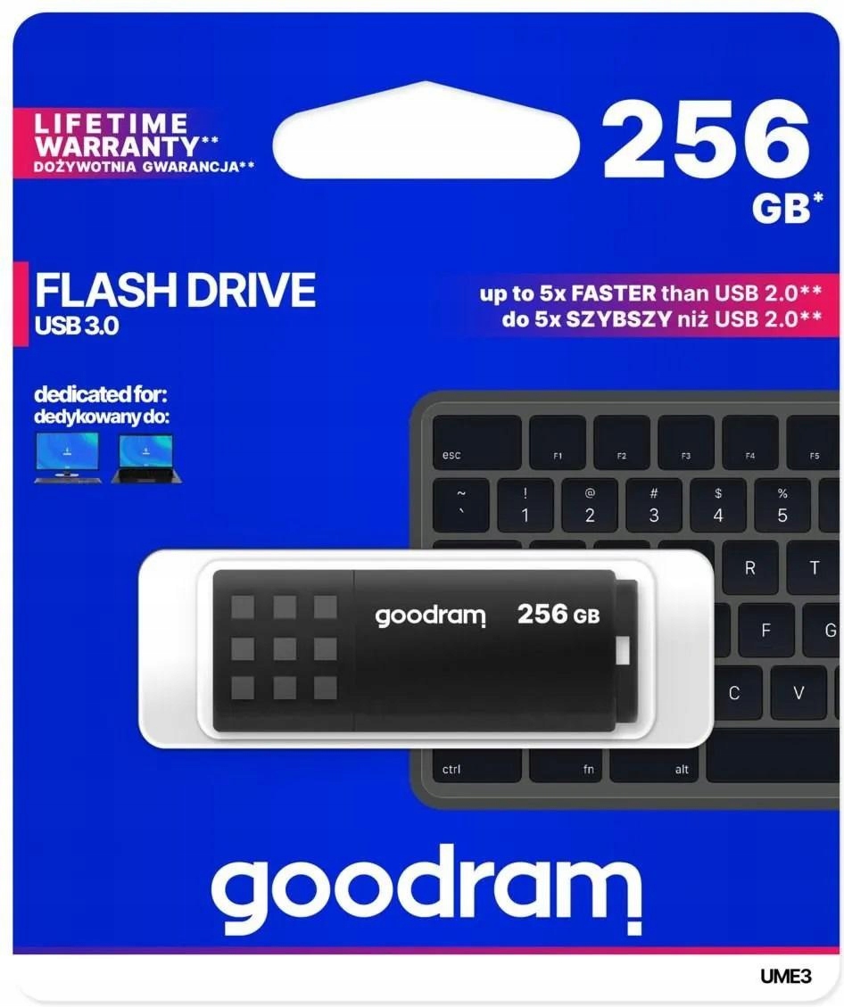 Pendrive Goodram UME3 256GB Usb 3.0 Černý