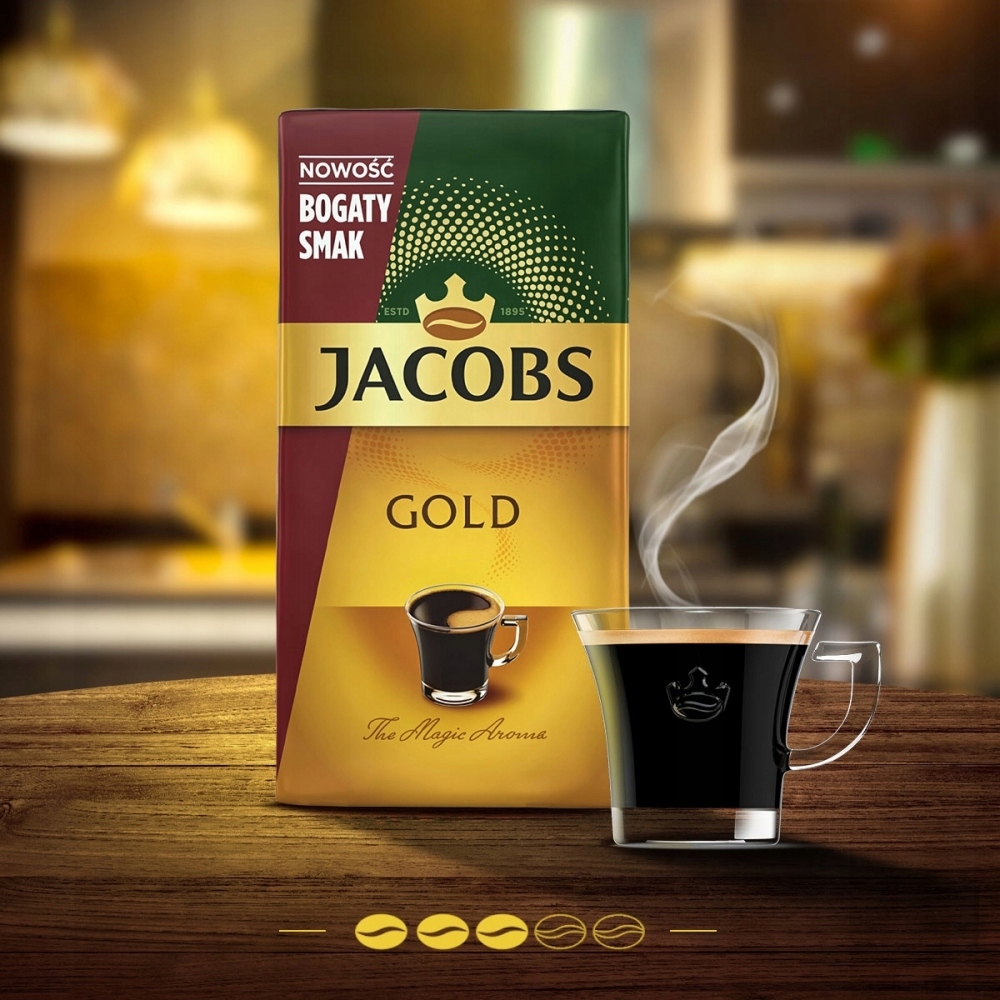 Levně Mletá Káva Jacobs 500 g Gold Domácí mletá káva Káva Balení Káva Lux
