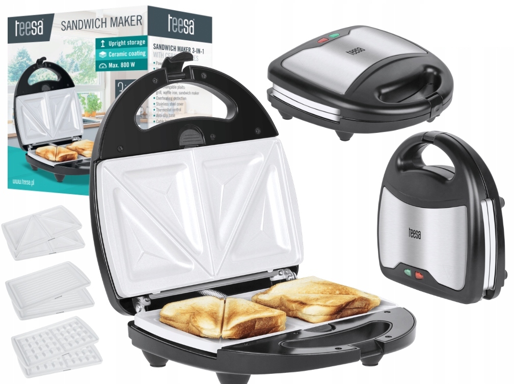Opékač vaflovač gril 3v1 Teesa TSA3221 800W