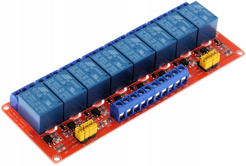 

Przekaźnik 8-kanałowy 5V 10A 250V Ll/hl 8CH Arduin