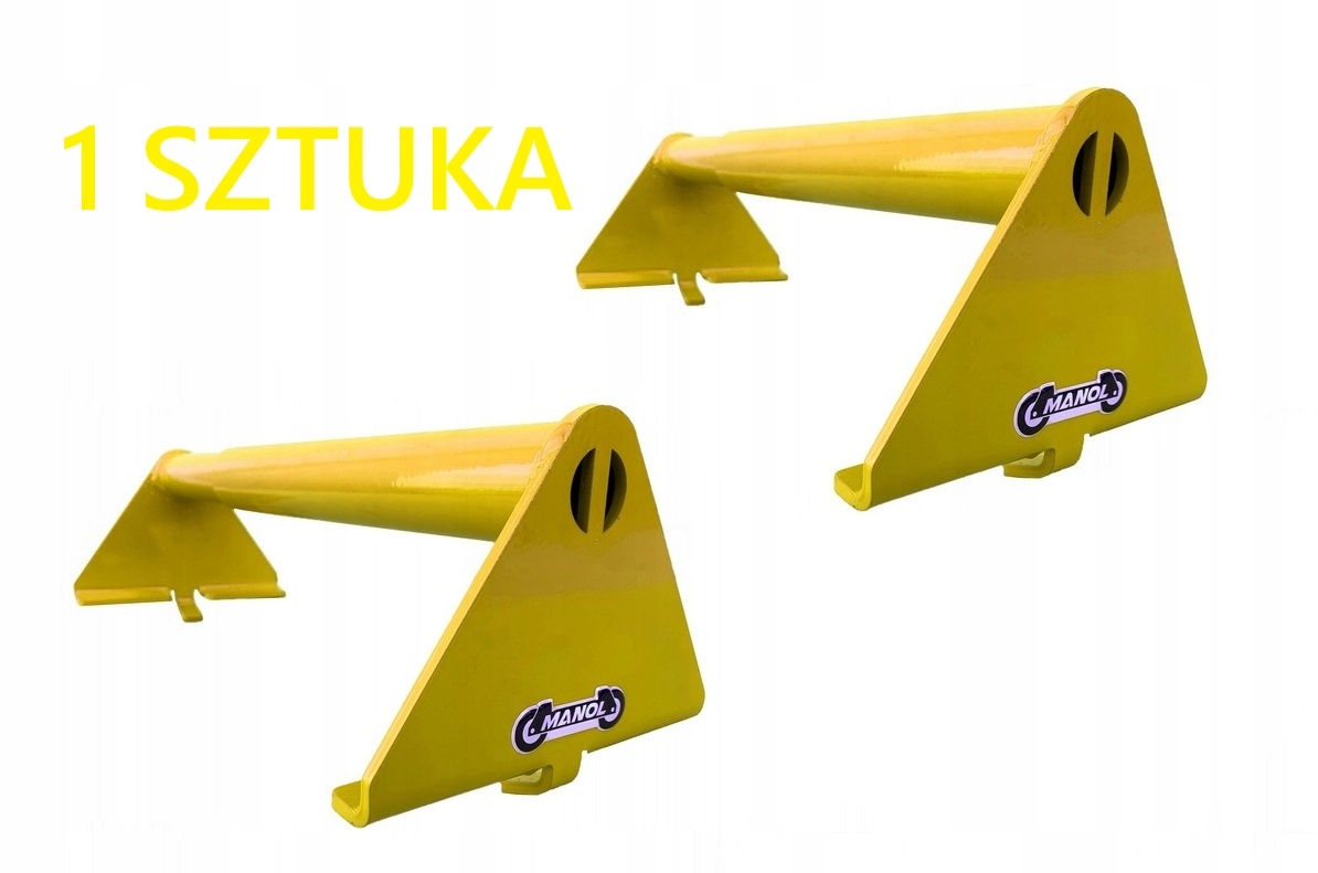 Žlutý blokovací klín na kolo pro odtahový vůz Lohr Stoper Silniční pomoc 29-46 cm