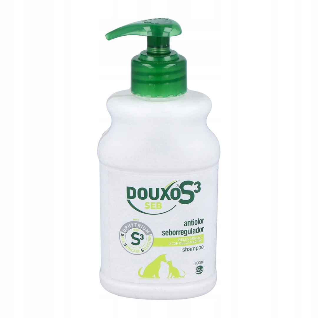 Douxo S3 Seb Shampoo 200 ML šampon pro kočky a psy s mastnou pokožkou