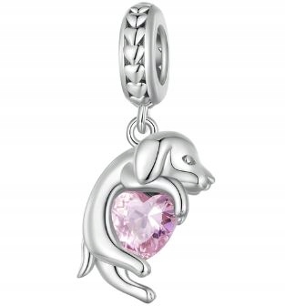 Charms přívěsek pes stříbro s925 SimplyMe Dárek