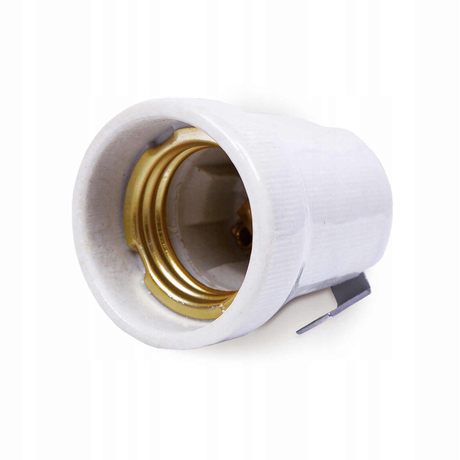 

Oprawka ceramiczna E27 z blaszką mocującą