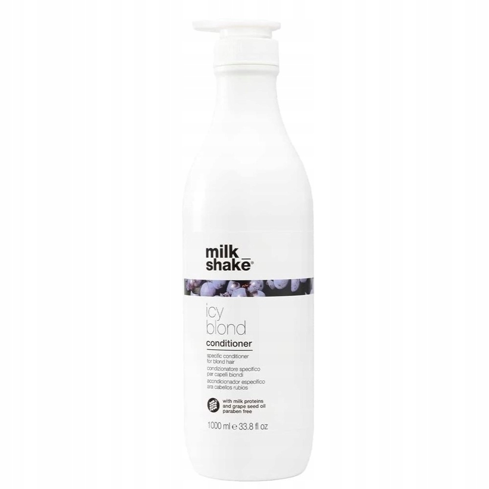 Milk Shake Icy Blond Kondicionér Pro Ochlazení Vlasů S Černým Pigmentem 1000 ml