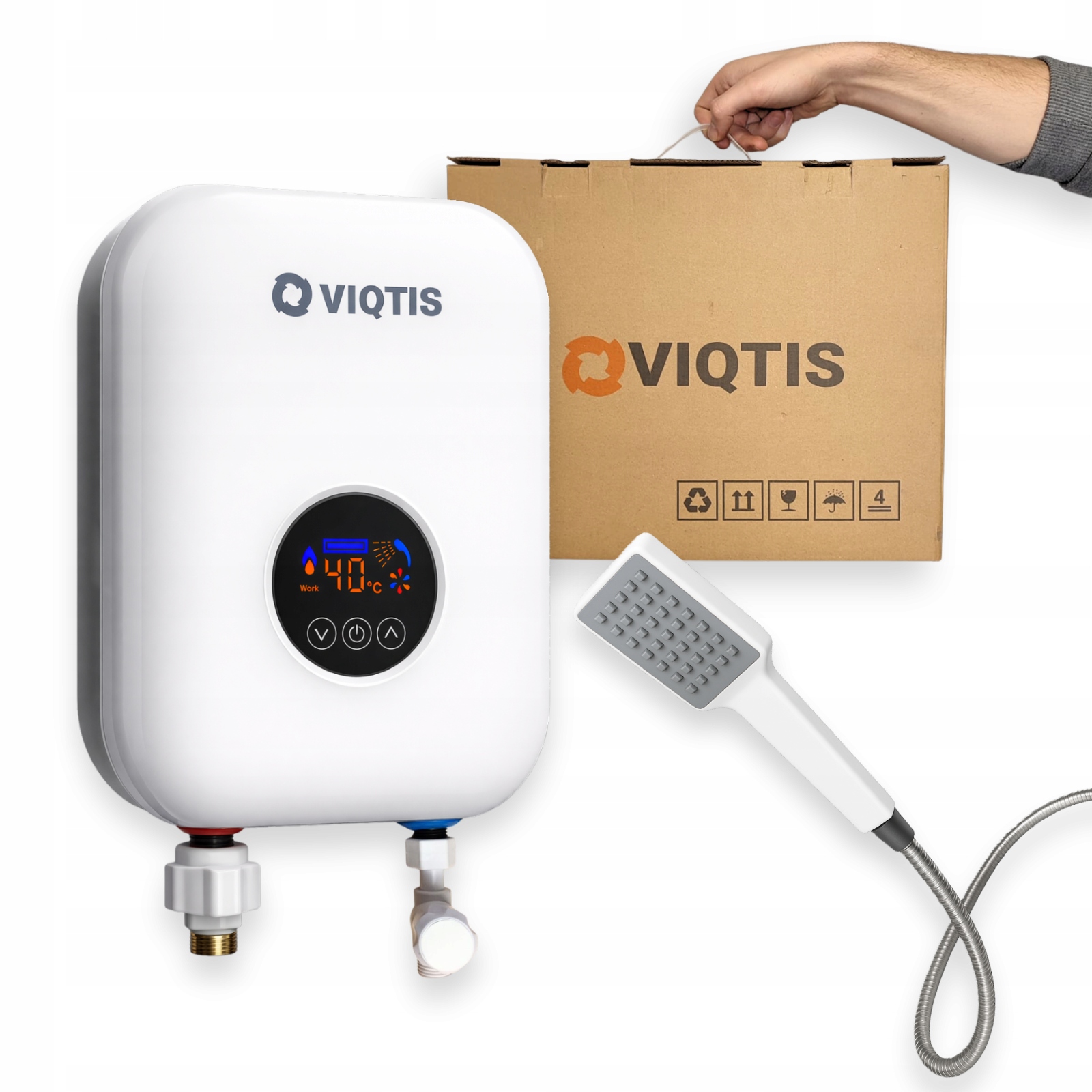 Elektrický Průtokový Ohřívač Vody 3,5 kW 3500 W Sprchová Hlavice