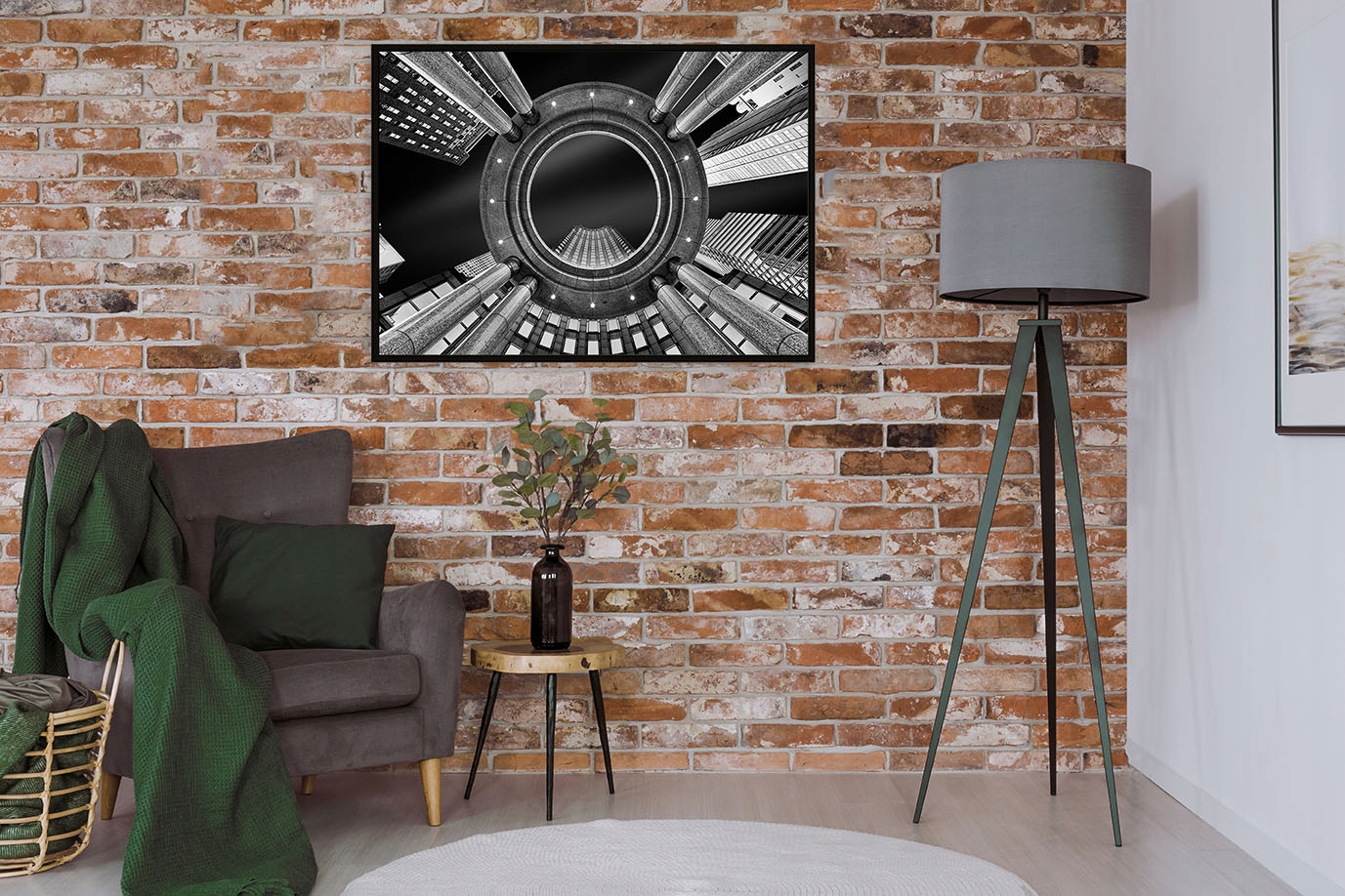 OBRAZ PLAKAT W RAMIE 43x33 cm Architektura P895 Marka inna