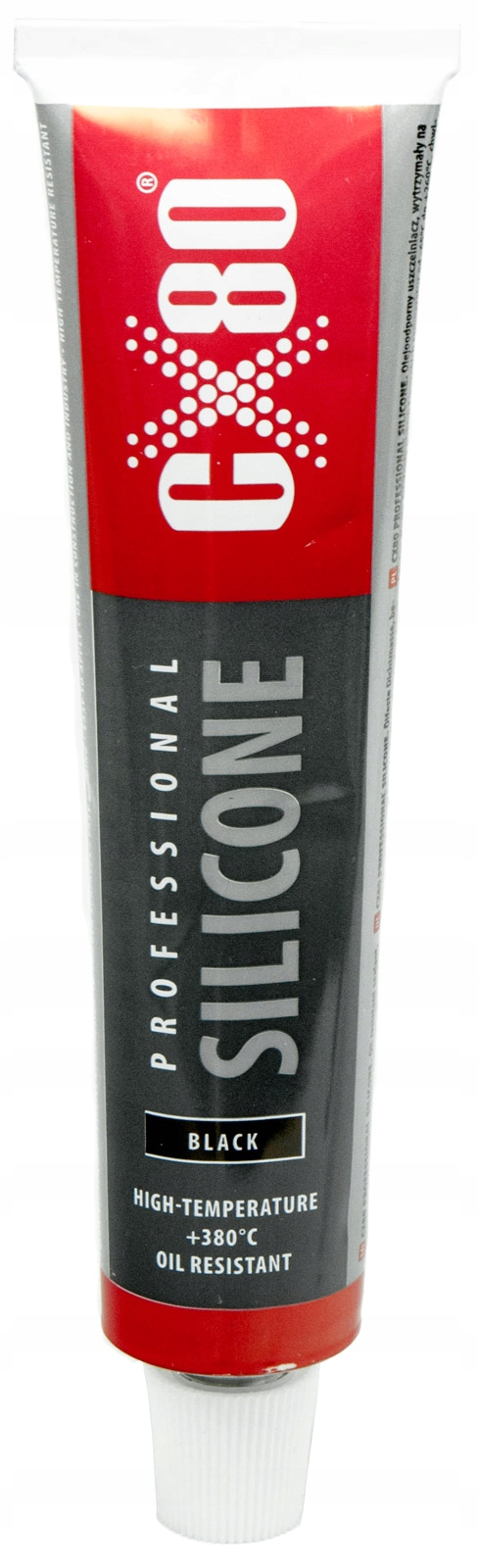 

Silikon wysokotemperaturowy 80ml CX80 czarny