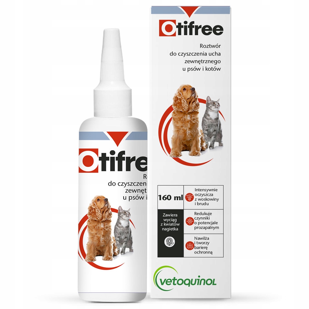 

Vetoquinol Otifree do uszu dla zwierząt 160ml