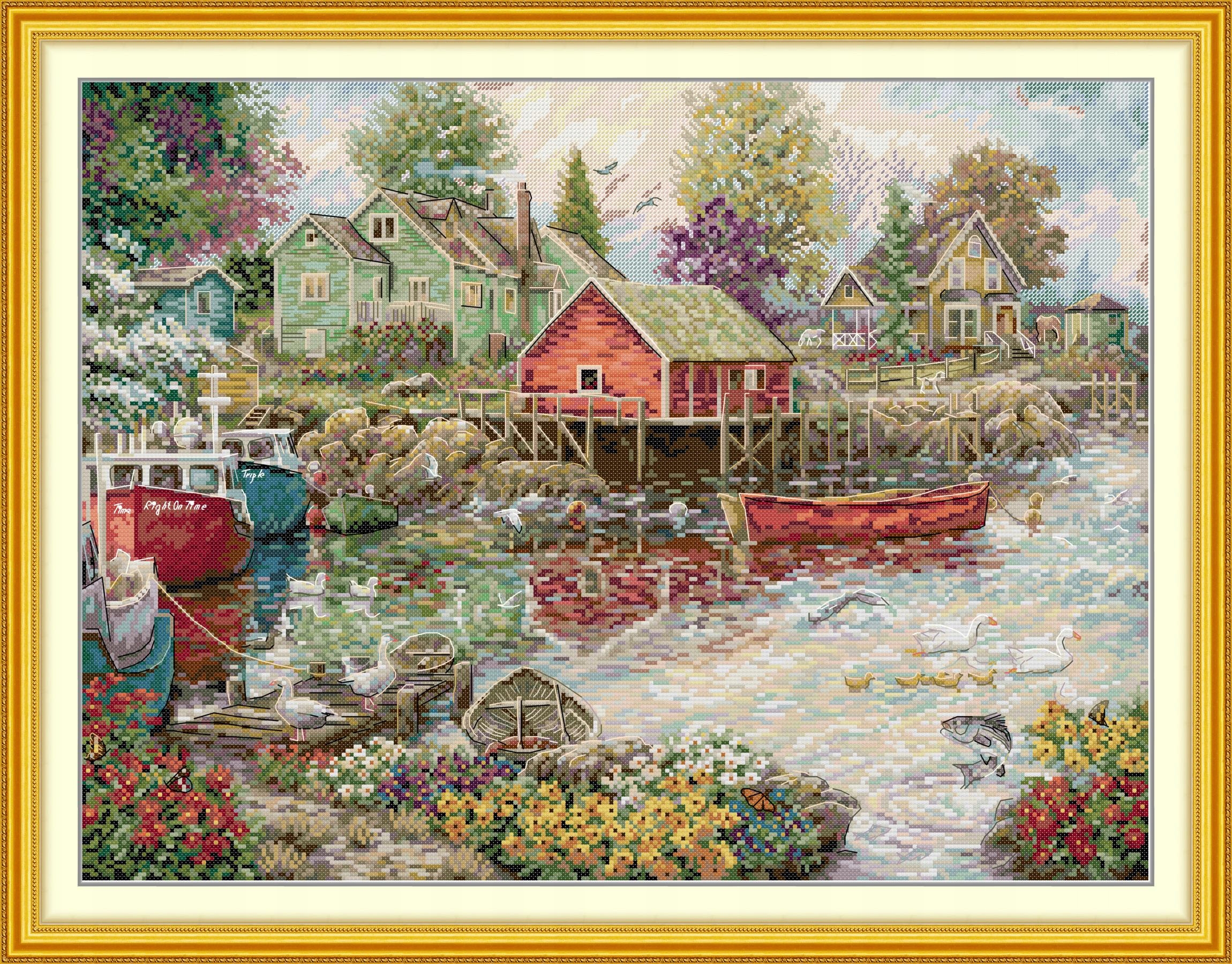 Křižácká výšivka počítaná vyšívací sada (kanva,mulina)