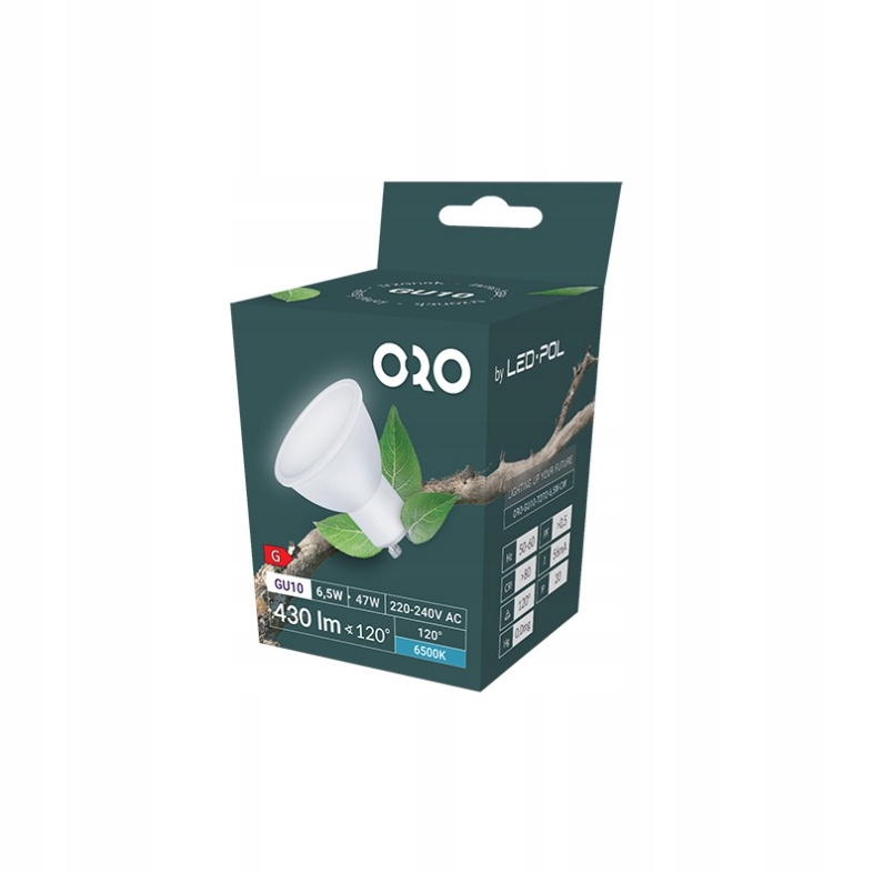 

Żarówka Led GU10 430LM 6,5W Cw Zimna Barwa