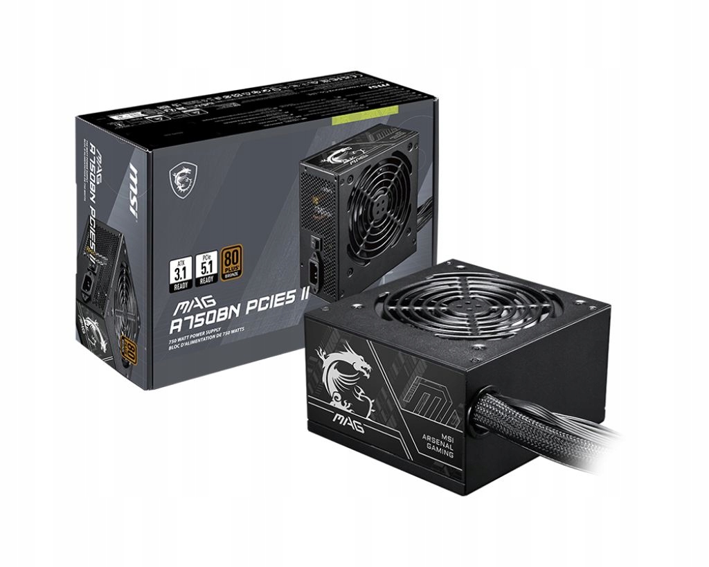 Napájací zdroj Msi Mag A750BN 750 W 80 Plus Bronze
