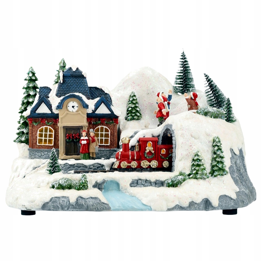 Vianočná Led Figúrka Domček Veľký Na Sviatky Vianoce Darček