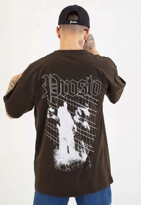 Tričko Prosto Oversize Shadow, sepraná černá