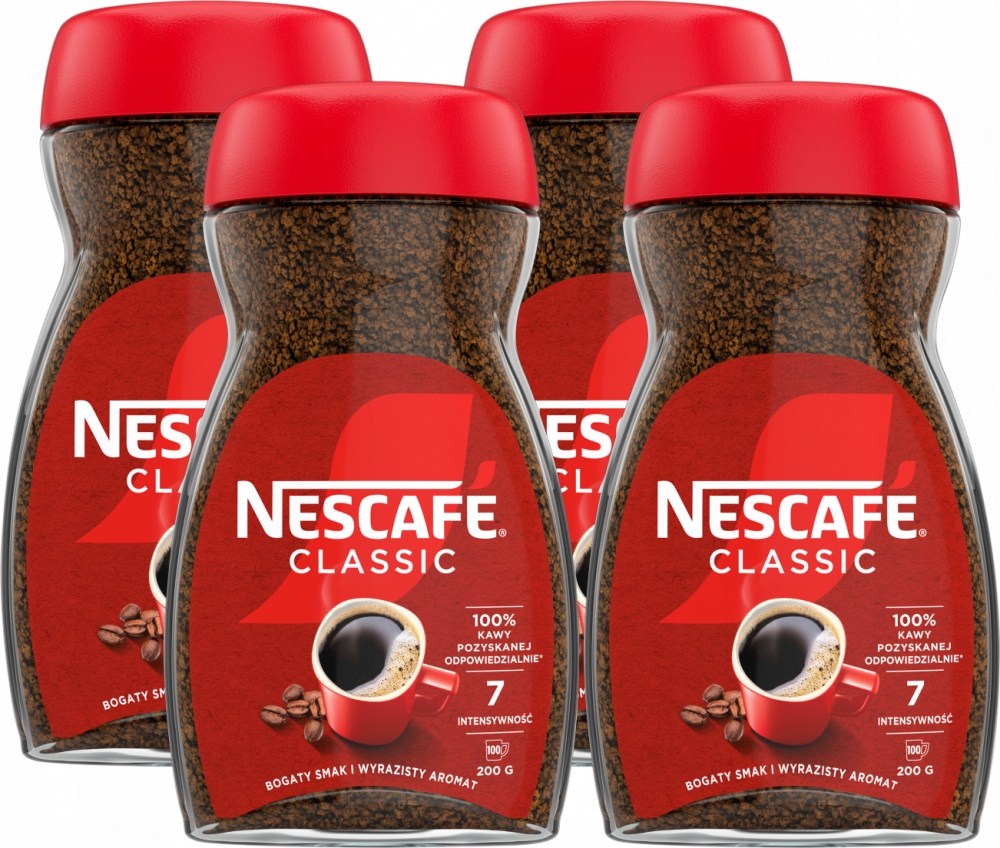 Kawa rozpuszczalna Nescafe Classic 200 g x4