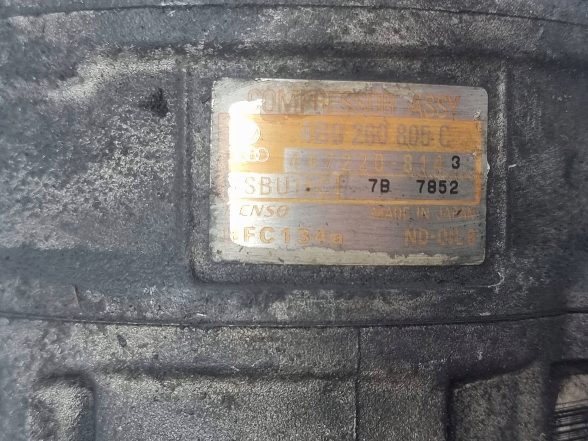Klimakompressor klimaanlage 4B0260805C AUDI A4 B5